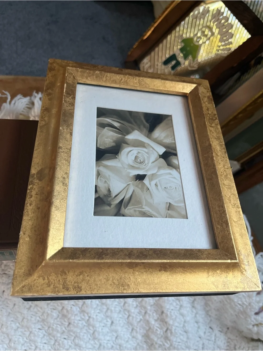 Gold Decorative Picture Frame and photo album - Elegant Home Accent